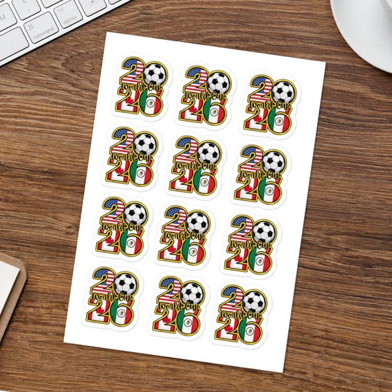 World Cup 2026 Sticker Sheet | Soccer Party Favors