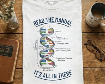 DNA Shirt | Science Tshirt | Biology Teacher Gift | Genetics