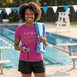 Swim Mom Shirt | Gift for Swimming Parents | Swimmer tshirt image 9