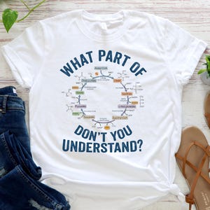 Krebs Cycle Biology Shirt | Funny Science T-Shirt | Biochemistry Teacher Gift | Citric Acid Cycle image 2