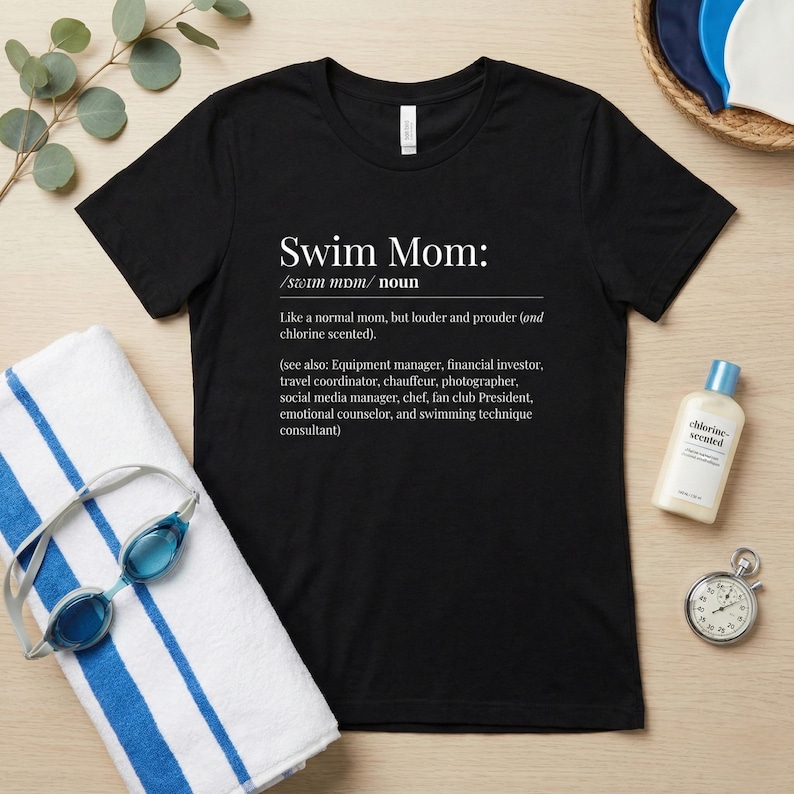 Swim Mom Shirt | Gift for Swimming Parents | Swimmer tshirt image 3