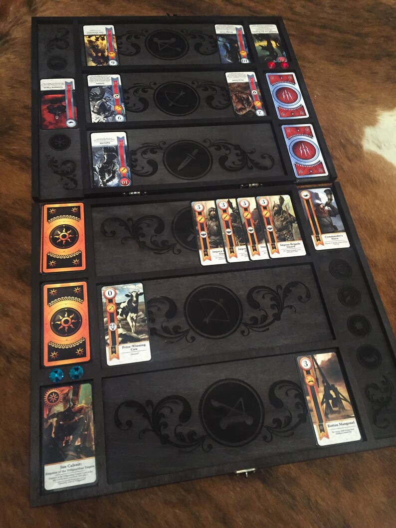 Black GWENT Board Silver GWENT game Board Gwent table Etsy