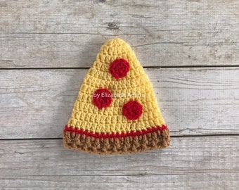 Pepperoni Pizza Beanie, Crochet Newborn Photo Prop Hat, Photography Outfit In All Sizes