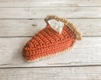 Crochet Pumpkin Pie Travel Tissue Holder