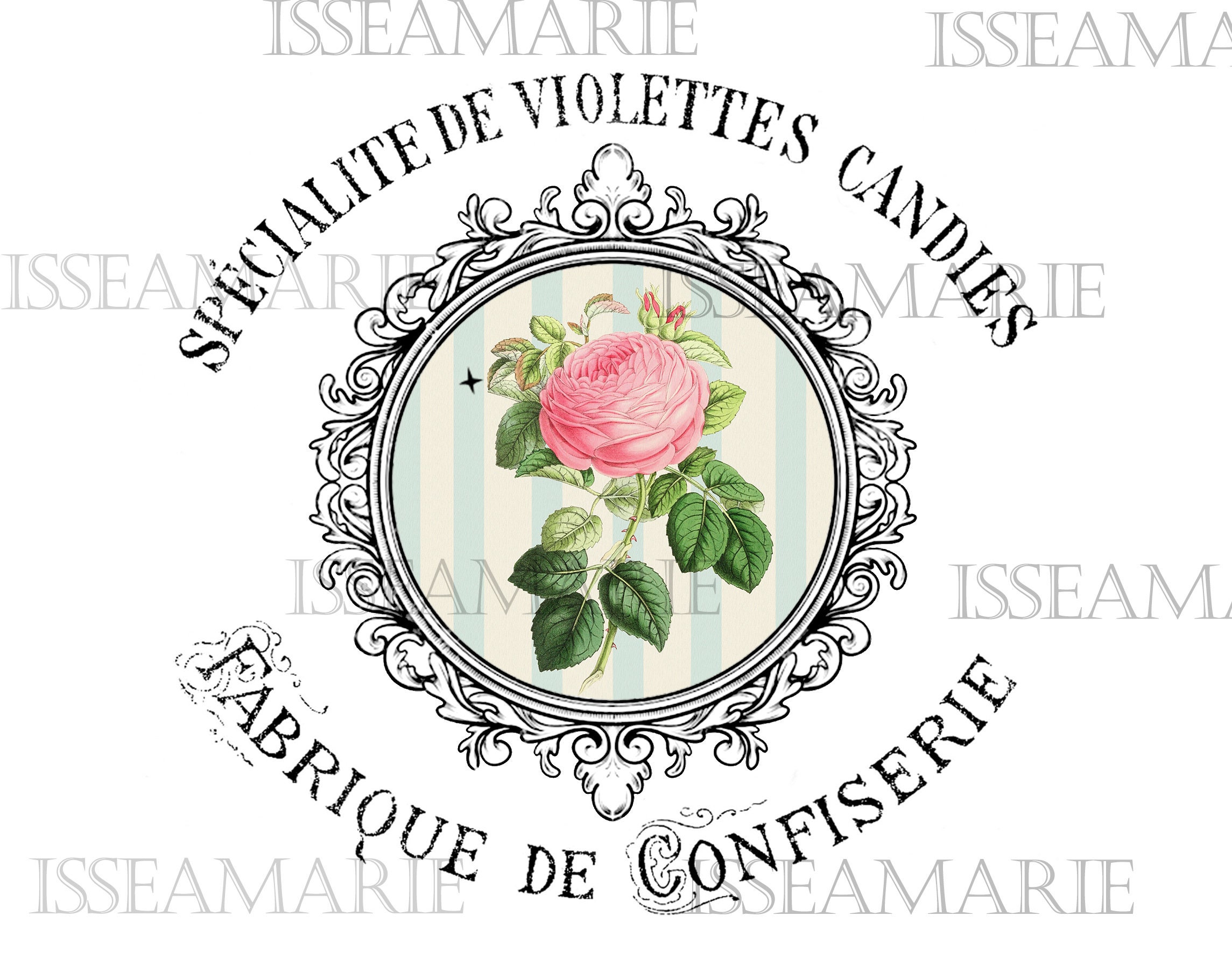 Printable Shabby Chic French Image Transfer Vintage Flower - Etsy Hong Kong