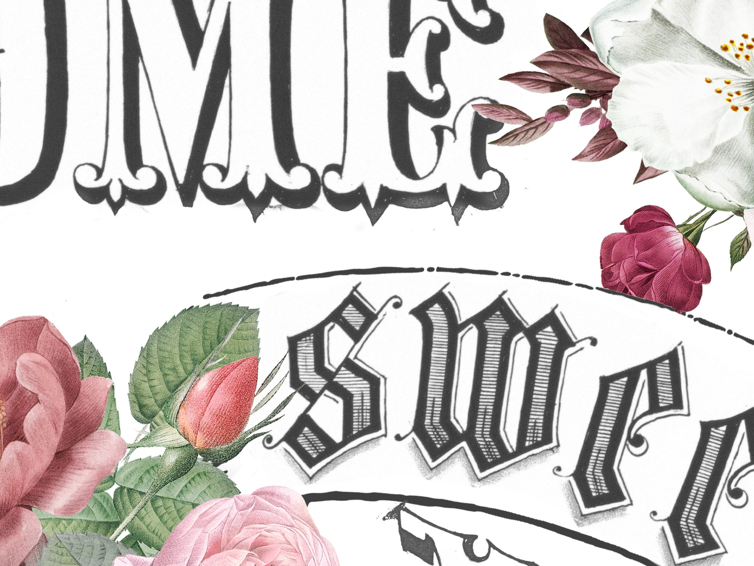 Printable Shabby Chic Image Transfer Vintage Roses French Rub - Etsy