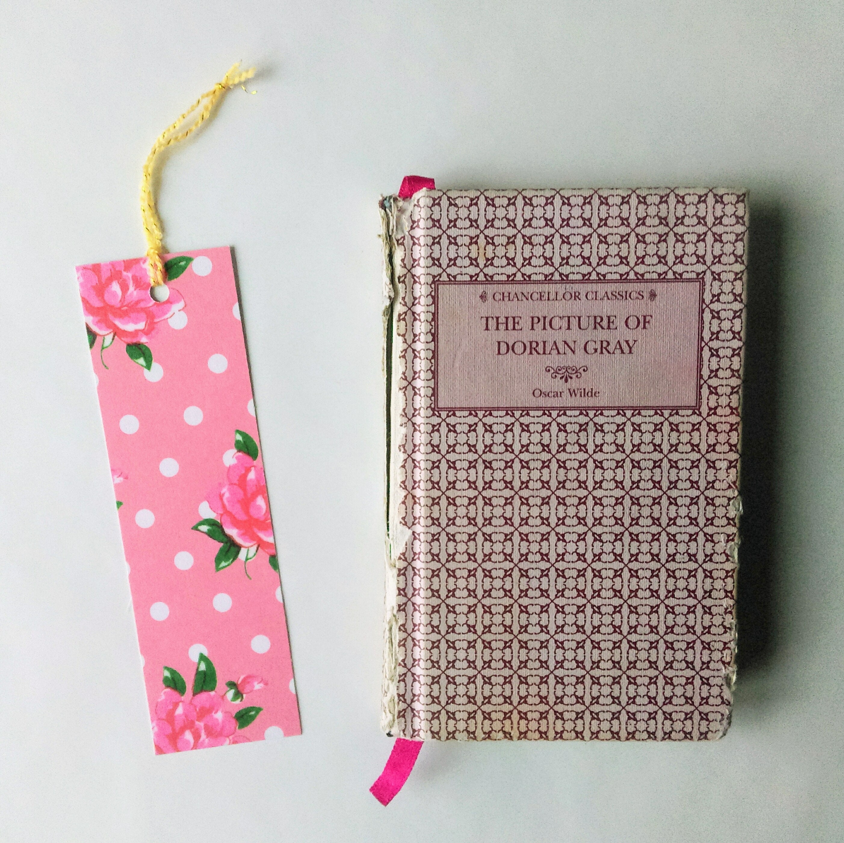 Pink patterned bookmark Bookmark Etsy
