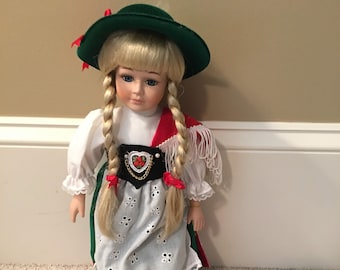 euro exquisite porcelain doll