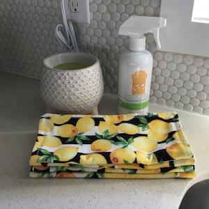 Lemon Reusable Unpaper Towels