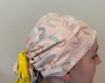Rainbows Euro Style Scrub Hat