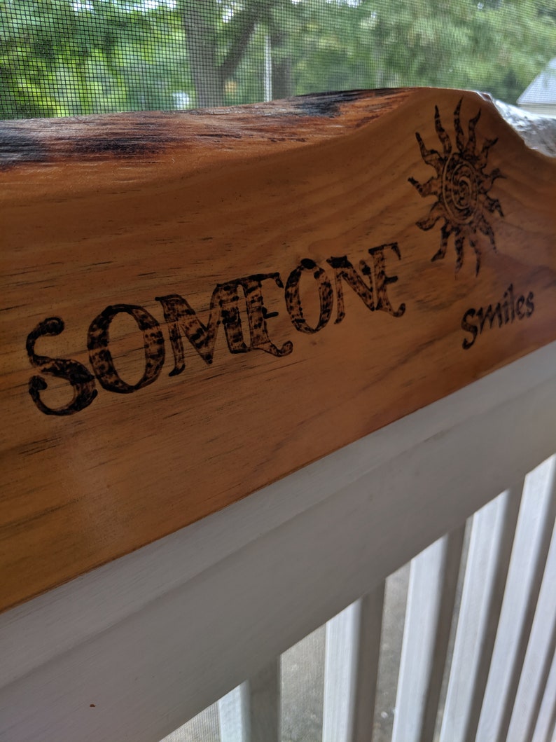 Be The Reason Someone Smiles Today Wood Burn Fireplace Etsy