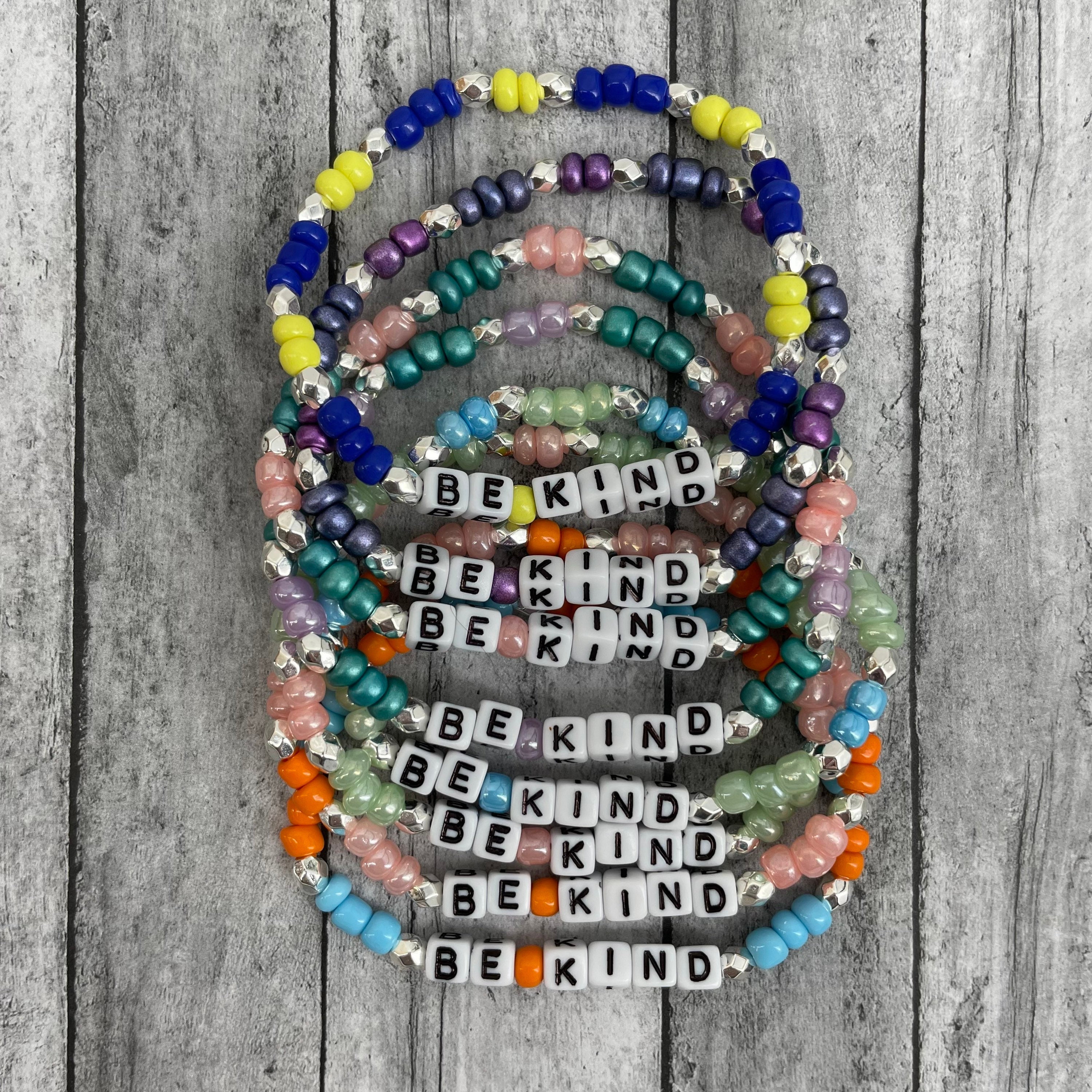 The Beaded Word Bracelet  Solid Color  Annie Claire Designs