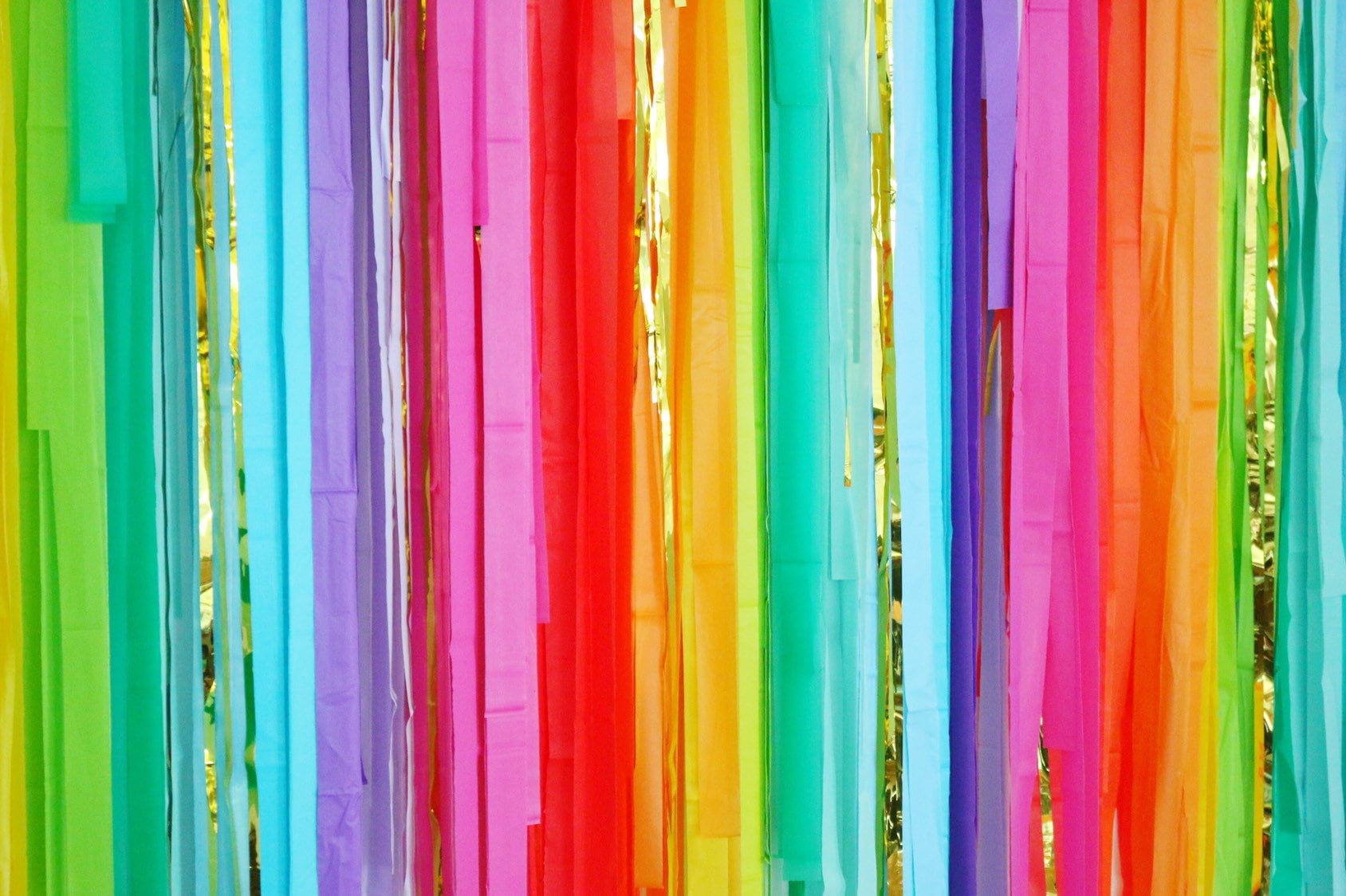 Pastel Rainbow Fringe Streamer Backdrop – Partyinapinch