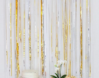 Wedding Backdrop, Ceremony Backdrop, Streamer Backdrop, Fringe Backdrop, Reception, Wedding Shower, Bachelorette Party, Photo Booth