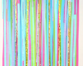 Streamer Backdrop, Fringe Backdrop, Dance Party, Disco Birthday, 80’s Party Backdrop, 90’s Party Decorations, Bachelorette Party