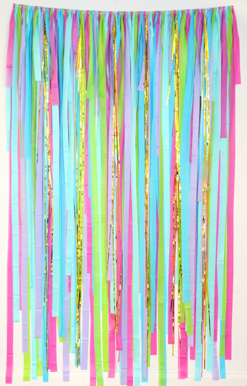 Streamer Backdrop Fringe Backdrop Dance Party Disco Etsy