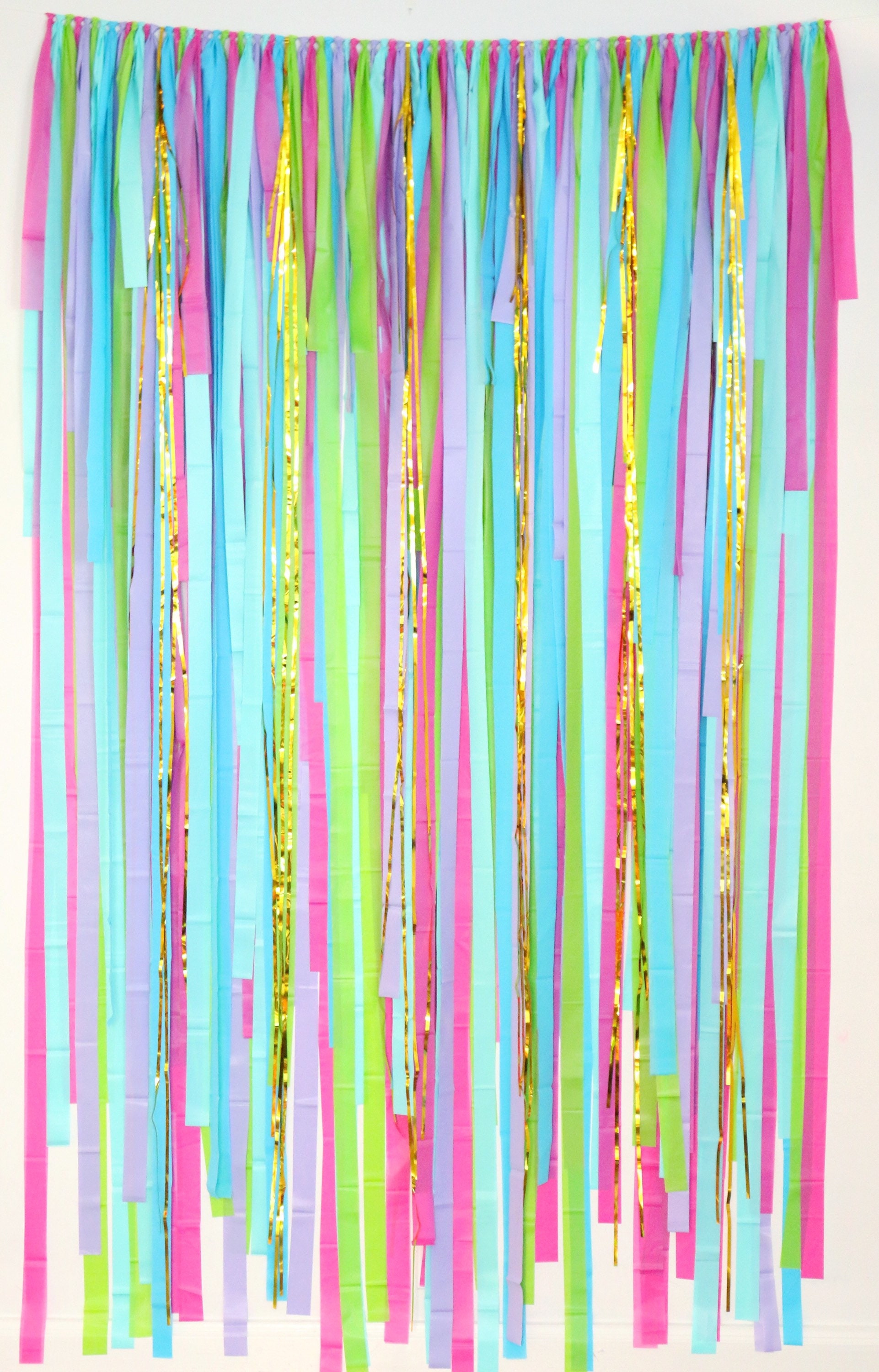 Pink and Purple Paper Party Streamers, Unicorn, Mermaid Party Decorations,  Streamer, Party Backdrop, Wedding Decorations, Baby Shower Decor 