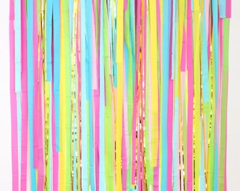 Streamer Backdrop, Fringe Backdrop, Dance Party, Disco Birthday, 80’s Party Backdrop, 90’s Party Decorations, Bachelorette Party