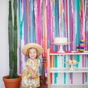 Fiesta Backdrop, Fiesta Decorations, Streamer Backdrop, Fringe Backdrop,  Rainbow Fiesta, First Fiesta, Photo Booth, Cinco de Mayo, Encanto