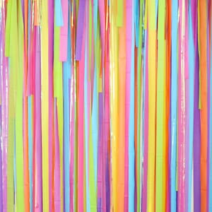 Streamer Backdrop, Fringe Backdrop, Party Photo Backdrop, Colorful Party Decoration,Unicorn Party Decorations, Bachelorette