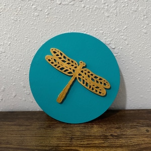 6.5in x .13in Dragonfly Wall Art TV Show Inspired Apartment Prop Ross Geller