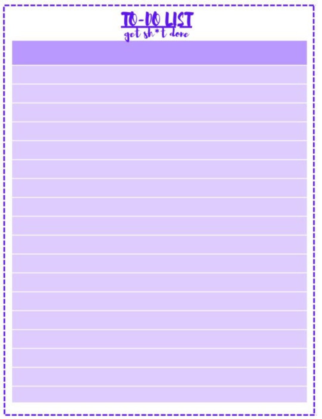 To Do List Template - Etsy