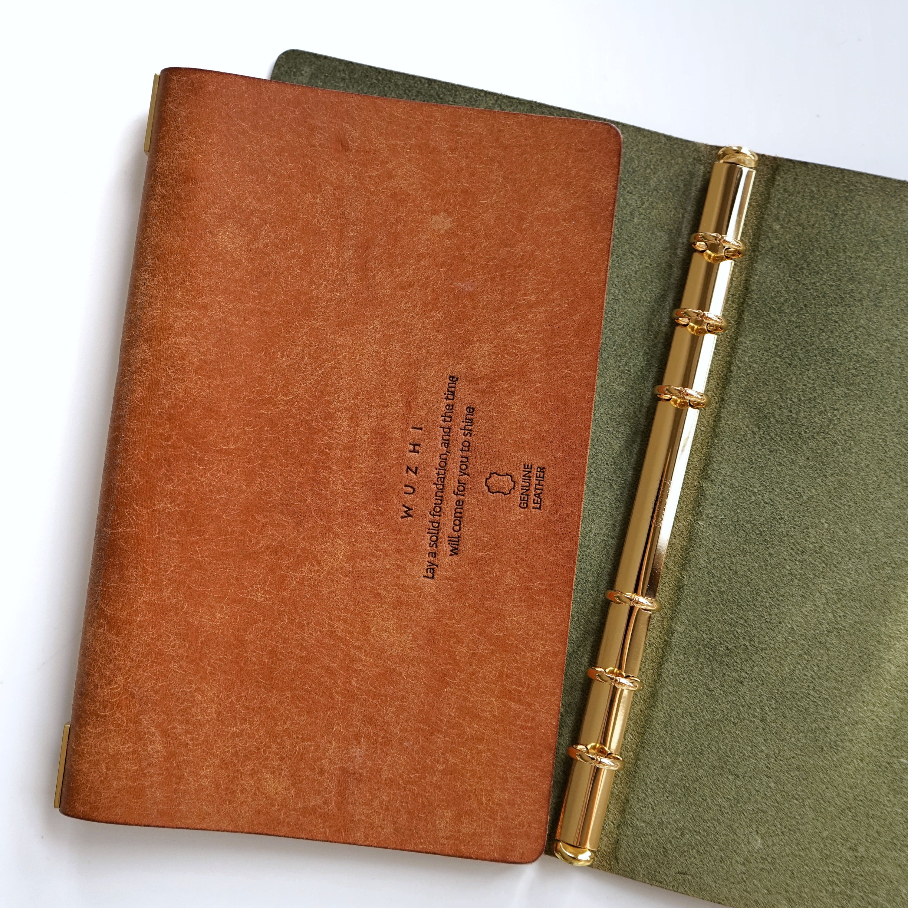 Leather Journal Vintage Spiral Bound Sketchbook A7 Refillable