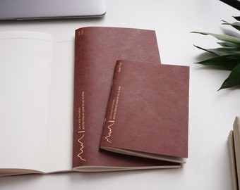 Travel notebook Refill, inner, Grid notebook, 2*2mm, sketch book, agenda, Passport notebook