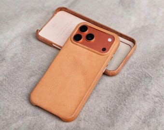 iPhone17 Pro Max/iPhone 17 Pro/ Genuine Leather case, Magsafe, Minerva Box, Handcraft, 16ProMax , iPhone Case, 15Pro, Italian,