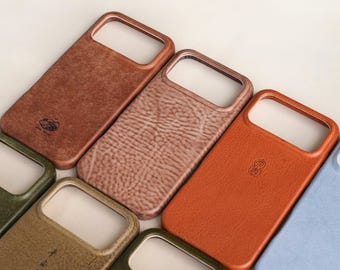 iPhone 17 | iPhone17 Pro | iPhone17 ProMax | iPhone 16ProMax Genuine Leather case | Magsafe | Ghost Wax | full cover case | Phone Case gift