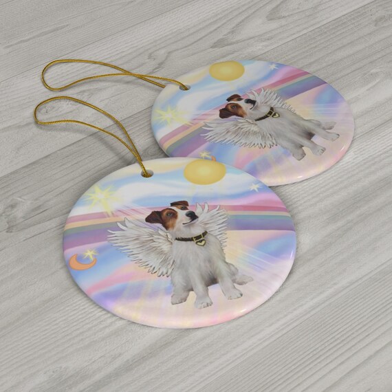 Jack Russell Terrier Angel Rainbow Bridge Heirloom Double Etsy