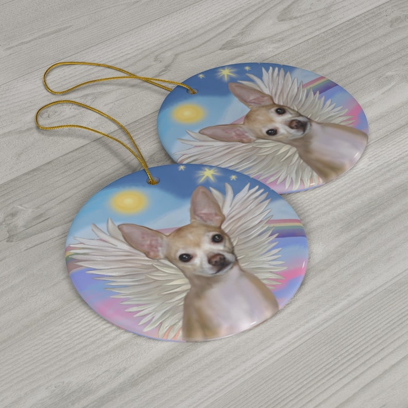 chihuahua angel figurine