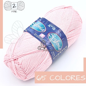 SINFONIA YARN [100grs] - Ideal yarn for Amigurumis 100% Mercerized Cotton for all types of Fabrics