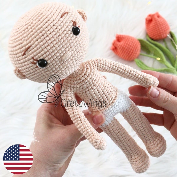 Base body for doll Amigurumis Pattern (digital download)