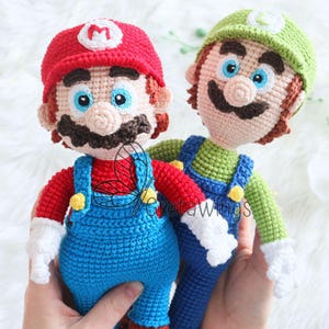 Amigurumis Mario Bros & Luigi Amigurumis Muster (digitaler Download)