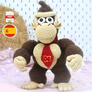 Donkey Kong Amigurumi Pattern Mario Bros Series (Digital Download)