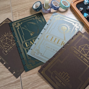 CLEARANCE SALE - Class-Based Gold Foil Covers - For Player's Notebook