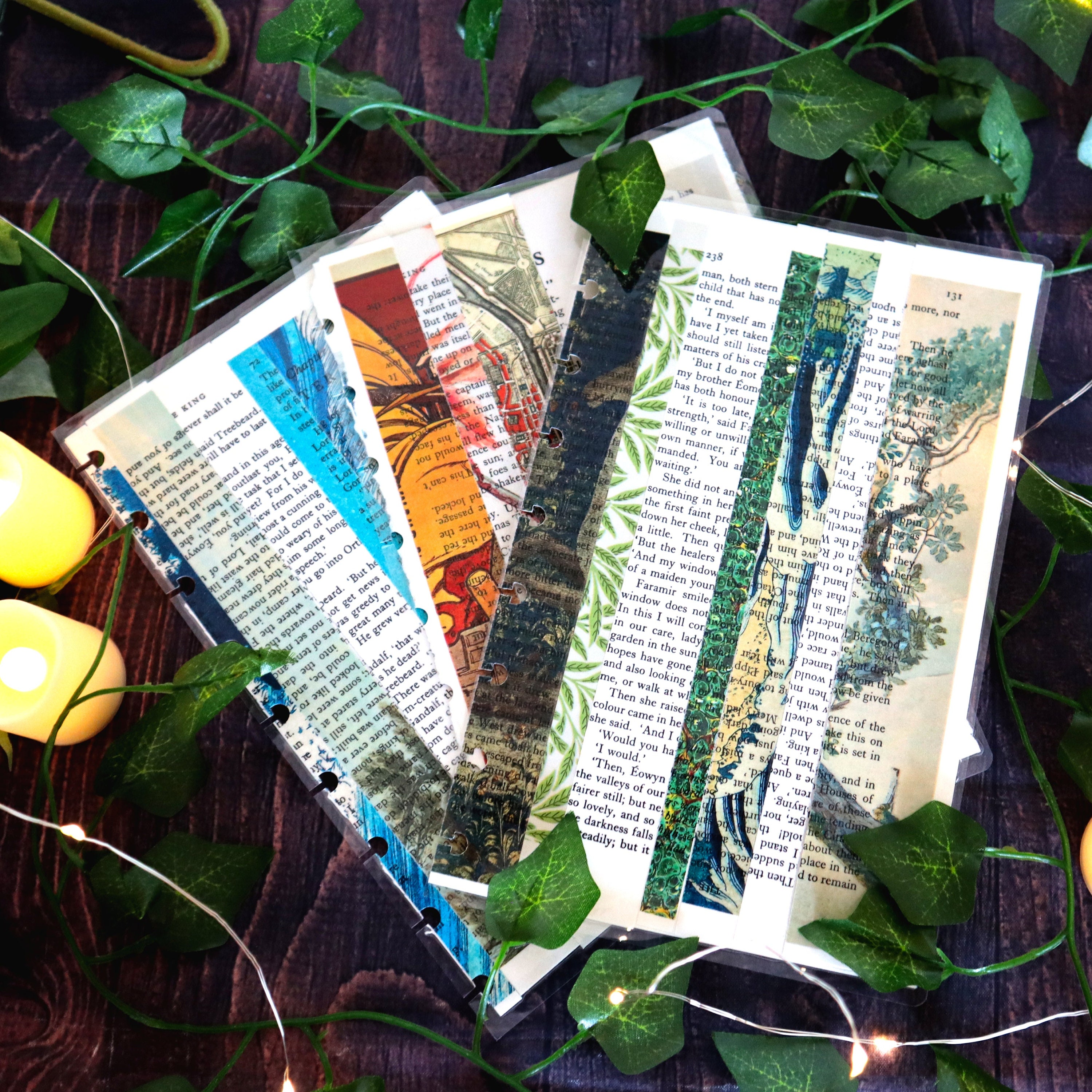 Laminated Random Book Pages Discbound Cover   Etsy