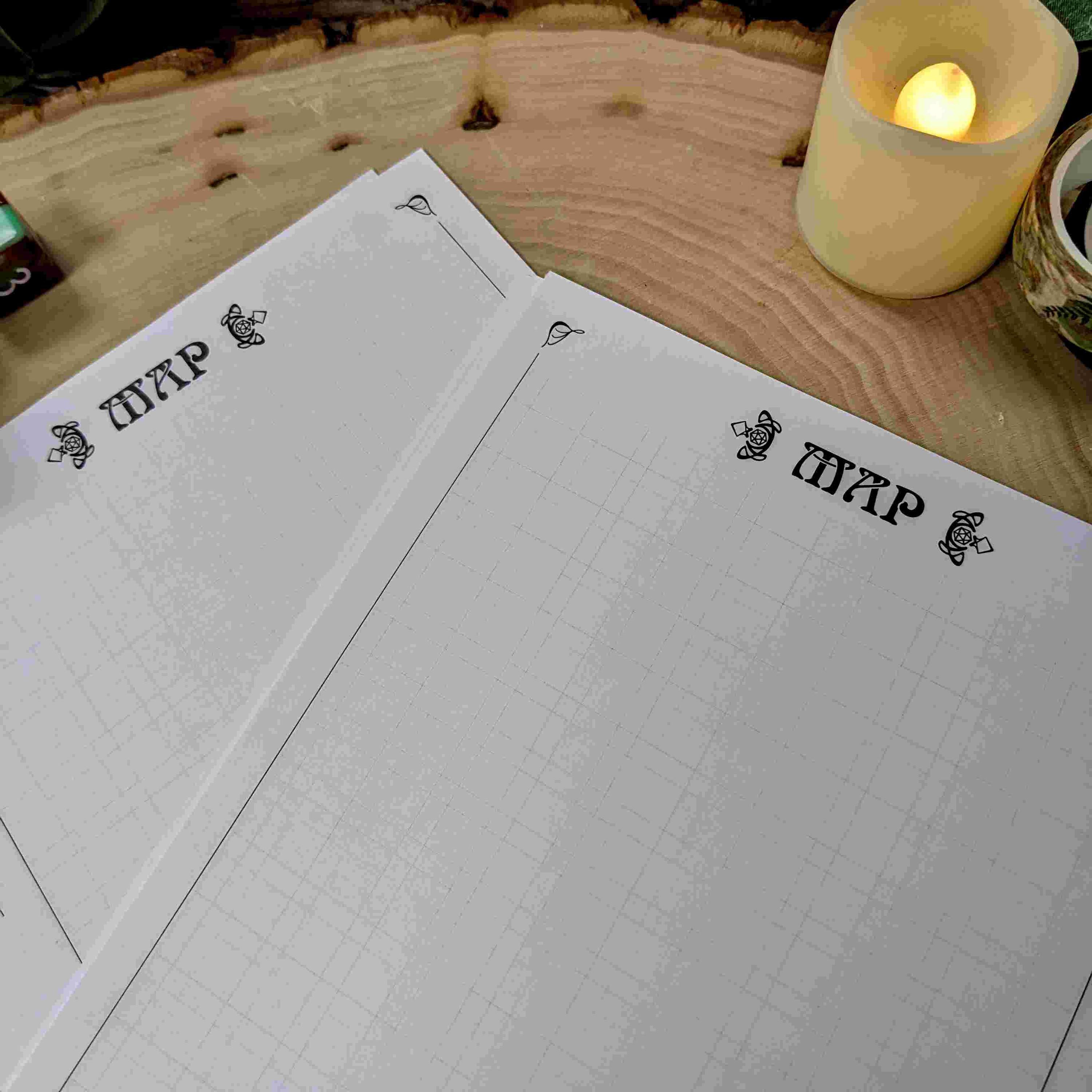 Grid and Map Page Pack Refills for Player & Gamemaster Notebooks - Etsy