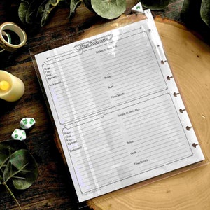 D&D 5E Dungeon Master Sheets | Gm and Dm Size Notebooks - Etsy