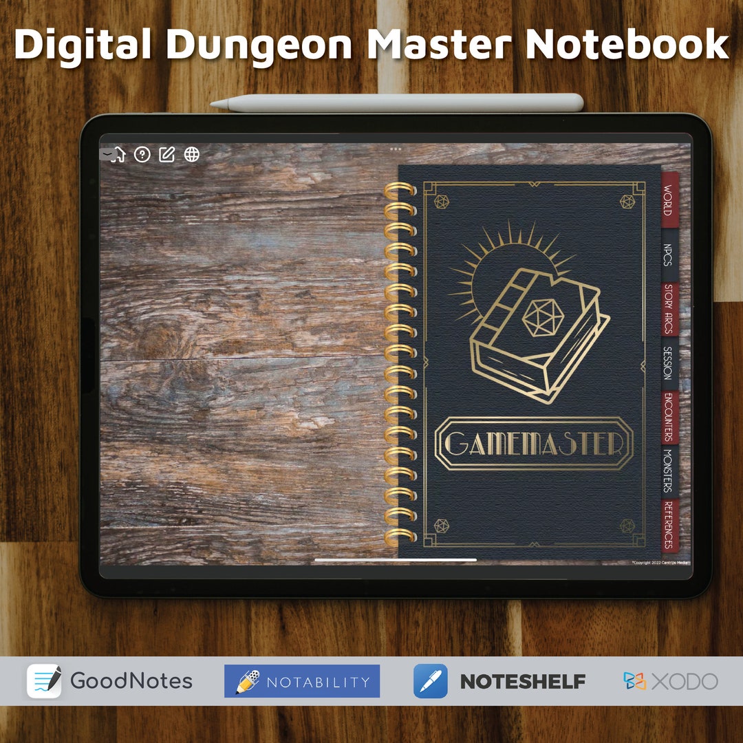 Campaign Assistant - Digital Dungeon Master Notebook - Etsy