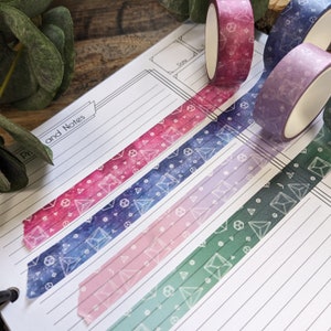 Kleine Dicey Washi Tape-D&D dobbelstenen Washi Tape