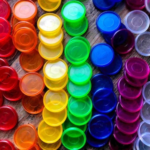 Colored Plastic 1-inch and 1.25 inch Discs | For discbound Notebooks