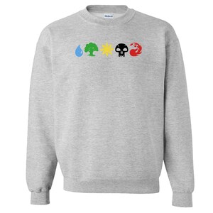 Magic the Gathering, MTG Mana Symbols Crewneck Sweatshirt