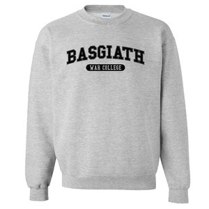 Sudadera con cuello redondo de la Escuela de Guerra Basgiath, Cuarta Ala, Violet Sorrengail, Xaden Riorson, Llama de hierro, Serie Empírea de Rebecca Yarros