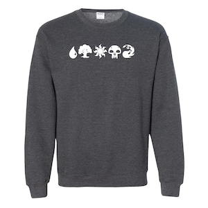 Magic the Gathering, MTG Mana Symbols Crewneck Sweatshirt
