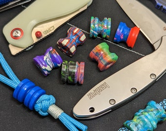 Glow Beads, EDC Lanyard, Keychain, EDC Glow Bead, Lanyard Bead