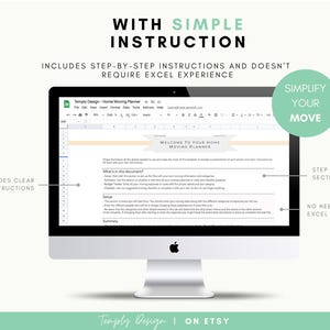 Home moving planner spreadsheet with 8 planners included: Checklist, Packing list, address change, budget, to do list and so much more to organize your move. Instant digital download spreadsheet, planner and tracker in Excel and Google Sheets Template by Temply Design