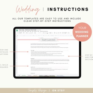 Bridal Shower Planner. Including employee guest list tracker, budget tracker, menu and venue organizer and much more. Instant download spreadsheet, planner and trackers. Digital Excel and Google Sheets Template by Temply Design