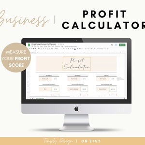 Profit Calculator Spreadsheet, Business Net Margin and Profit Score, Excel Template, eCommerce Profitability per Product, Month or Year